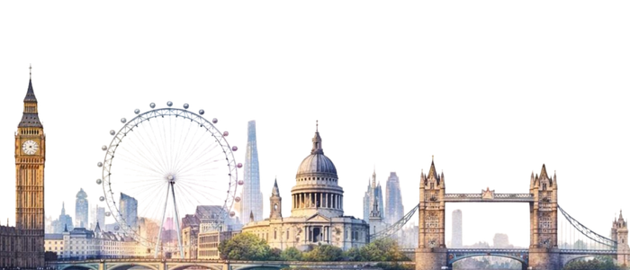 Pastelowe tło krajobrazu Wielkiej Brytanii